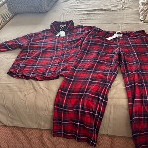 Z Supply Red and Black Plaid Women’s  Pajama Set
